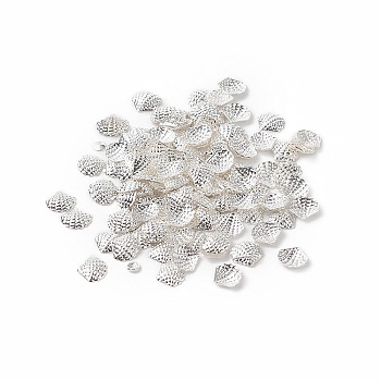 (Defective Closeout Sale: Oxidation) Brass Metallic Nail Cabochons, Nail Art Decoration Accessories, Shell, Silver, 5x5x0.5mm, about 2500pcs/50g