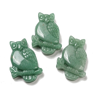 Owl Green Aventurine Pendants