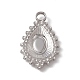 304 Stainless Steel Pendant Cabochon Settings(STAS-P316-04P)-2