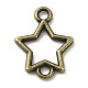 Tibetan Style Alloy Connector Charms(PALLOY-M217-25AB)-1