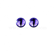 Plastic Dinosaur Safety Craft Eye, for DIY Doll Toys Puppet Plush Animal Making, Half Round, Medium Purple, 16mm(WG54720-03)