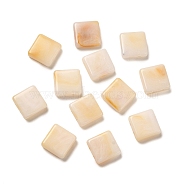 Opaque Acrylic Beads, Square, Navajo White, 8x8x3mm, Hole: 1mm(OACR-M018-03B)