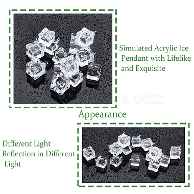 colgantes acrílicos transparentes de estilo 32pcs 2(TACR-CA0001-17)-5