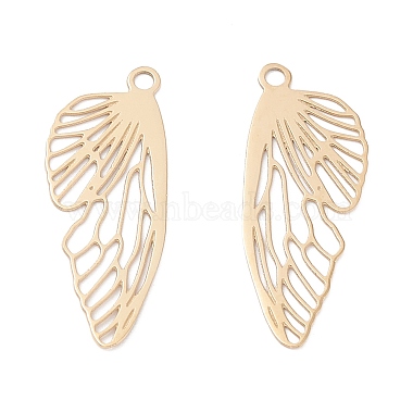 Real 24K Gold Plated Wing 316 Surgical Stainless Steel Pendants