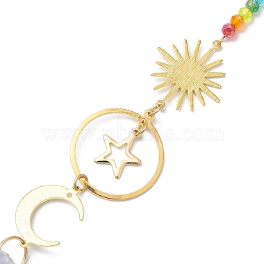 Brass Sun Moon Star Hanging Ornaments(HJEW-JM01950-02)-4