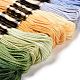 12 Skeins 12 Colors 6-Ply Polyester Embroidery Floss(OCOR-M009-01B-14)-2
