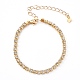 Brass Rhinestone Strass Chain Bracelets(BJEW-JB06002)-1