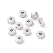 201 Stainless Steel Spacer Beads, Flat Round, Stainless Steel Color, 5x2mm, Hole: 1.6mm(STAS-L234-131P)