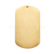 304 Stainless Steel Pendants, Manual Polishing, Stamping Blank Tag, Laser Cut, Oval, Golden, 37x20x0.8mm, Hole: 1.2mm(STAS-L238-103A-G)