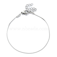 304 Stainless Steel Serpentine Chain Bracelets, Stainless Steel Color, 6-3/4 inch(17cm)(BJEW-D020-01P)