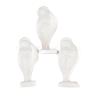 Natural Selenite Carved Angel Figurines, for Home Desktop Decoration, 109x42x11mm(G-G130-02)