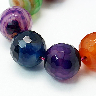 10mm Colorful Round Natural Agate Beads