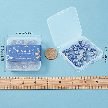 Brins de perles de jaspe à taches bleues naturelles sunnyclue(G-SC0002-09H)-7