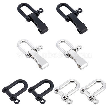 Mixed Color Alloy Shackle Clasps