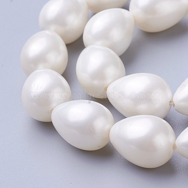 Electroplate Shell Pearl Beads Strands(BSHE-O019-05)-3