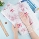 Butterfly Pattern Polyester with PET Embroidery Lace Fabric(DIY-WH0419-45)-3