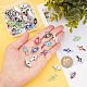 SUPERFINDINGS 64Pcs 16 Style CCB Plastic Enamel Pendants(CCB-FH0001-08)-3