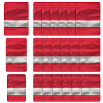 18Pcs 3 Styles PE Resealable Bags with Window, Rectangle, FireBrick, 15~20x10~14x0.02~0.04cm, Unilateral Thickness: 3.9 Mil(0.1mm), 6pcs/style(OPP-TAD0001-01B)