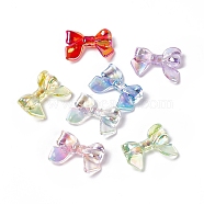 Transparent Acrylic Beads, AB Color, Bowknot, Mixed Color, 23x33.5x7.5mm, Hole: 1.7mm(OACR-C009-07)