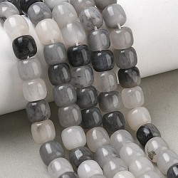 Natural Cloudy Quartz Beads Strands, Barrel, 10x9mm, Hole: 1.4mm, about 46pcs/strand, 14.96''(38cm)(GG-CBA9281-D03-9x10mm)