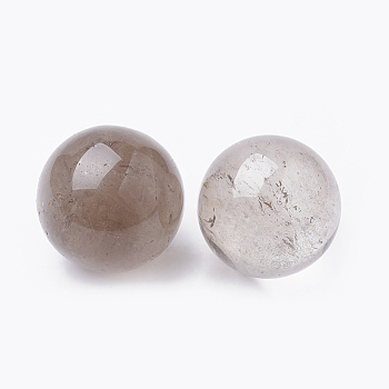 Natural Smoky Quartz Decorations, Round, 30~35mm