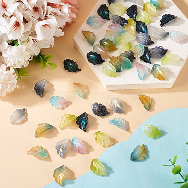 64Pcs 8 Colors Handmade Lampwork Pendants(LAMP-TA0001-82)-5