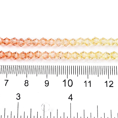 brins de perles de verre peintes à cuisson en dégradé de couleurs(DGLA-A039-T6mm-A014)-5