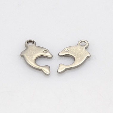 Stainless Steel Color Dolphin Stainless Steel Charms