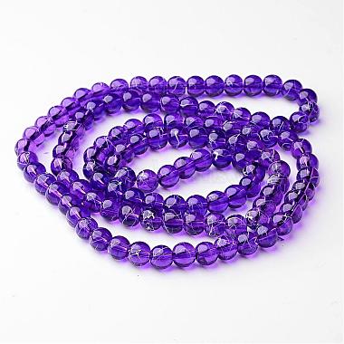 Drawbench Transparent Glass Round Beads Strands(X-GLAD-Q012-8mm-16)-2