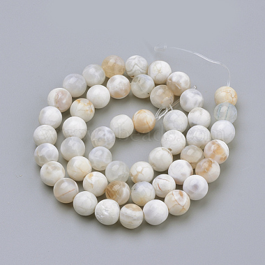 Natural Weathered Agate Beads Strands(X-G-S249-09-8mm)-2