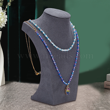 Velvet Necklace Display Stands(NDIS-WH0010-13)-5