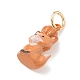 Brass Enamel Pendants(KK-CBAE20A-01B-G)-2