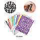 14 Sheets 14 Colors Vinyl Waterproof Cute Letter Decorative Sticker Labels(DIY-GL0004-61)-3