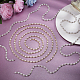 4 Yard 2 Style Rhinestones Cup Chains with ABS Plastic Pearl Beaded(LCHA-NB0001-01)-3