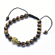 Tibetan Style Alloy Lion Adjustable Braided Bead Bracelets(BJEW-SZ0001-71)-1
