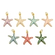Brass Enamel Pendants(KK-CBACBC6-05G)-1