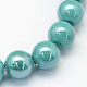 Perles rondes en porcelaine manuelles(X-PORC-S489-14mm-06)-1