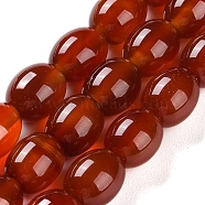 Natural Carnelian Beads Strands, Dyed & Heated, Rice, 11.5~12x9~10mm, Hole: 1.6mm, about 34pcs/strand, 15.94''(40.5cm)(G-NH0019-C01-02)