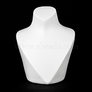 Resin V Type Neck Model Display Stand, White, 10.9x13.2x16.6cm(NDIS-D001-01B)