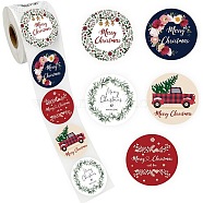 Christmas Paper Stickers, Self-adhesive Decorative Stickers Decals, Car, 25mm, 500pcs/roll(STIC-P013-02A)