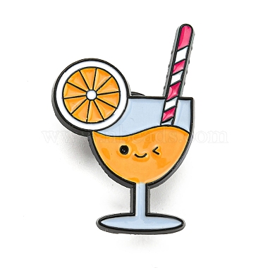 Orange Drink Alloy+Enamel Enamel Pins