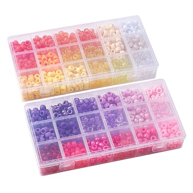 1620Pcs 36 Style Transparent & Opaque Plastic Beads(KY-YW0001-42)-6
