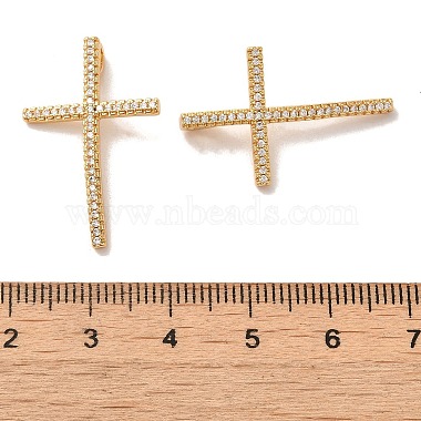 Brass Micro Pave Cubic Zirconia Pendants(ZIRC-G146-19G-RS)-3