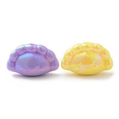 UV Plating Opaque Acrylic Beads(X-SACR-L005-10)-3