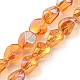 Full Rainbow Plated Electroplate Transparent Glass Beads Strands(EGLA-G037-04A-FR02)-1