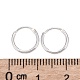 Серебряные обруча серьги(X-STER-E062-05A-S)-4