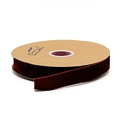 Velvet Ribbon, Single Side, for Gift Packing, Party Decoration, Dark Red, 1 inch(25mm), about 20yards/roll(18.288m/roll)(SRIB-WH0006-18R)