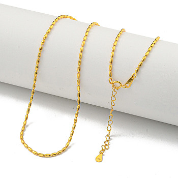 925 Sterling Silver Necklaces, Real 18K Gold Plated, 15.83 inch(40.2cm)