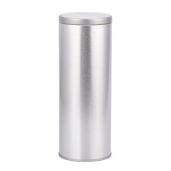 (Defective Closeout Sale), Tea Tin Canister with Airtight Double Lids, Small Kitchen Canisters, for Tea Coffee Sugar Storage, Matte Silver Color, 2-5/8x7-1/8 inch(6.6x18cm)