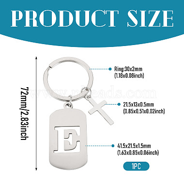 1Pc Stainless Steel Keychains(KEYC-TADJ0001-08E)-2